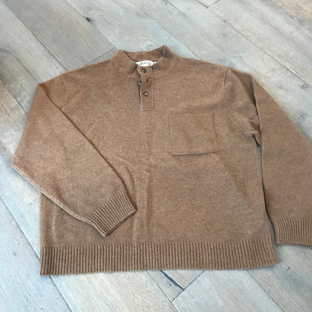 Men’s Orvis lambswool sweater